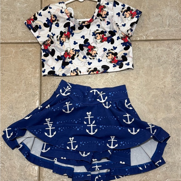 EUC: Disney Cruise Captain 2-piece set by Mischief & Wonder